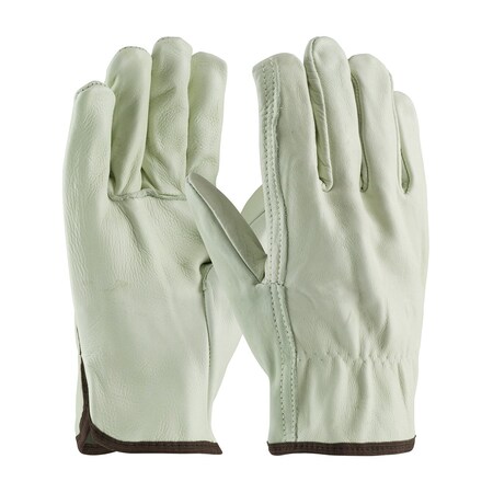 Pip Premium Grade Top Grain Cowhide Leather Drivers Glove - Straight Thumb, 12PK 68-118/L